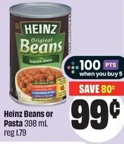 FreshCo Heinz Beans or Pasta offer