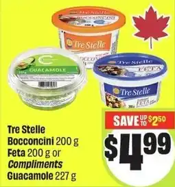 FreshCo Tre Stelle Bocconcini feta or compliments guacamole offer