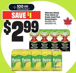 FreshCo Minute Maid, Five Alive or Fuze Iced Tea Beverages offer