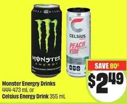FreshCo Monster energy drinks or celsius energy drink offer