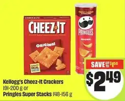 FreshCo Kellogg's Cheez-It Crackers or pringles super stacks offer