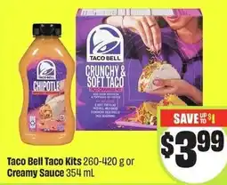 FreshCo Taco bell taco kits or creamy sauce offer