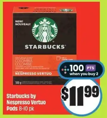 FreshCo Starbucks by Nespresso Vertuo Pods offer