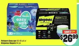 FreshCo Pampers Easy ups or ninjamas diapers offer