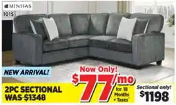 Surplus Furniture Taylon Iron 2Pc Sectional offer