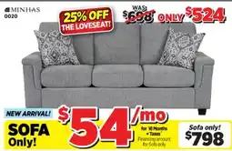 Surplus Furniture Nova Dove Sofa offer