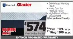 Surplus Furniture Glacier Queen Mattress Set offer