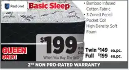 Surplus Furniture Basic Sleep Queen Mattress Set offer