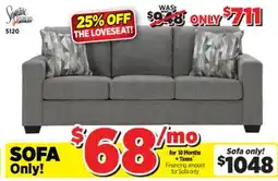 Surplus Furniture Deltona Graphite Sofa offer