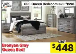 Surplus Furniture Bronyan Gray Queen Panel Bed offer