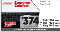 Surplus Furniture Supreme Comfort Queen Mattress Set offer