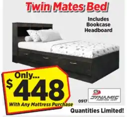 Surplus Furniture Canyon Maple Twin Mates Bed offer