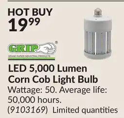 Princess Auto LED 5,000 Lumen Corn Cob Light Bulb offer