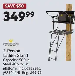 Princess Auto 2-Person Ladder Stand offer