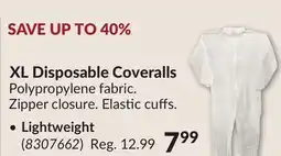 Princess Auto XL Disposable Coveralls, Lightweight offer