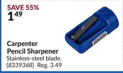 Princess Auto Carpenter Pencil Sharpener offer
