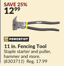 Princess Auto 11 in. Fencing Tool offer