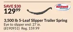 Princess Auto 3,500 lb 5-Leaf Slipper Trailer Spring offer