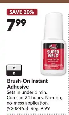 Princess Auto Brush-On Instant Adhesive offer