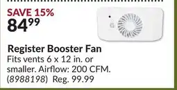 Princess Auto SUNCOURT Register Booster Fan offer