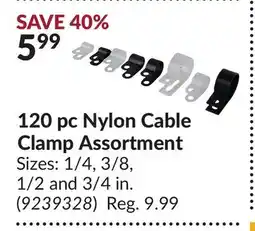 Princess Auto POWERFIST 120 pc Nylon Cable Clamp Assortment offer