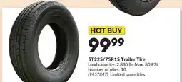 Princess Auto ST225/75R15 Trailer Tire offer