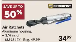 Princess Auto Air Ratchets 1/4 in. dr offer