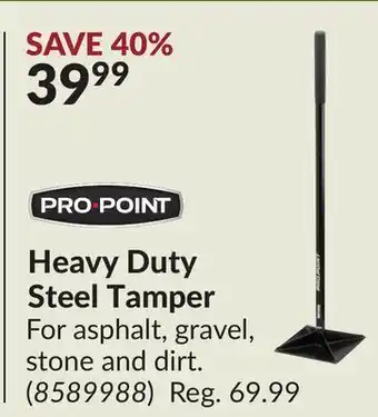 Princess Auto Heavy Duty Steel Tamper offer