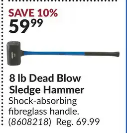 Princess Auto POWERFIST 8 lb Dead Blow Sledge Hammer offer