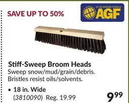 Princess Auto Stiff-Sweep Broom Heads 18 in. Wide offer