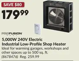 Princess Auto 5,000W 240V Electric Industrial Low-Profile Shop Heater offer