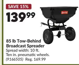 Princess Auto Agri Fab 85 lb Tow-Behind Broadcast Spreader offer