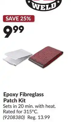 Princess Auto Epoxy Fibreglass Patch Kit offer