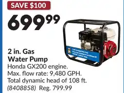 Princess Auto Water Pump offer