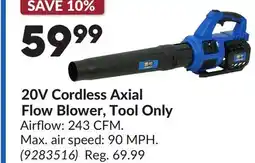 Princess Auto 20V Cordless Axial Flow Blower, Tool Only offer
