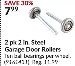 Princess Auto 2 pk 2 in. Steel Garage Door Rollers offer