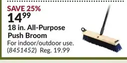 Princess Auto 18 in. All-Purpose Push Broom offer