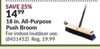 Princess Auto 18 in. All-Purpose Push Broom offer