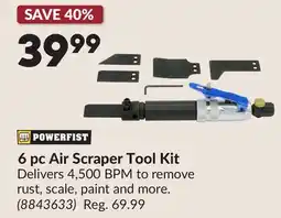 Princess Auto 6 pc Air Scraper Tool Kit offer