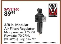 Princess Auto 3/8 in. Modular Air Filter/Regulator offer