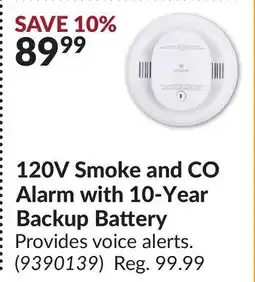 Princess Auto KIDDE 120V Smoke and CO Alarm with 10-Year Backup Battery offer