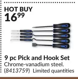 Princess Auto 9 pc Pick and Hook Set offer