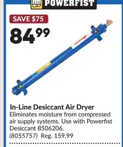 Princess Auto In-Line Desiccant Air Dryer offer