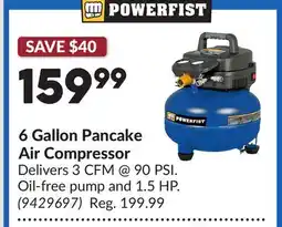 Princess Auto 6 Gallon Pancake Air Compressor offer