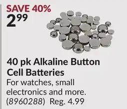 Princess Auto 40 pk Alkaline Button Cell Batteries offer