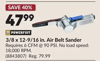 Princess Auto 3/8 x 12-9/16 in. Air Belt Sander offer