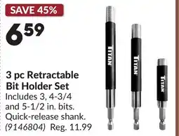 Princess Auto 3 pc Retractable Bit Holder Set offer