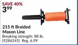 Princess Auto POWERFIST 215 ft Braided Mason Line offer