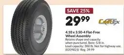 Princess Auto 4.10 x 3.50-4 Flat-Free Wheel Assembly offer