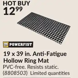 Princess Auto 19 x 39 in. Anti-Fatigue Hollow Ring Mat offer